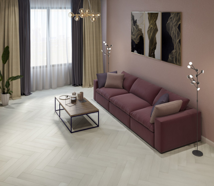 Каменный SPC ламинат Steinholz Herringbone Амбрас STH036H (640х128х4.5 мм)