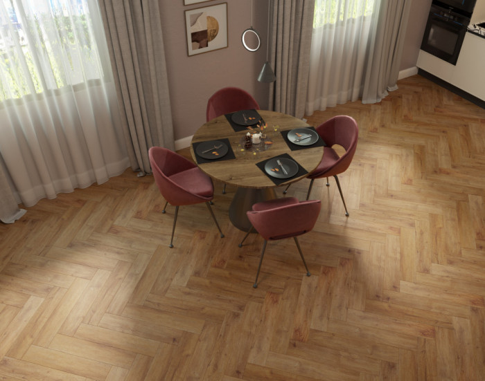 Каменный SPC ламинат Steinholz Herringbone Кайфер STH037H (640х128х4.5 мм)